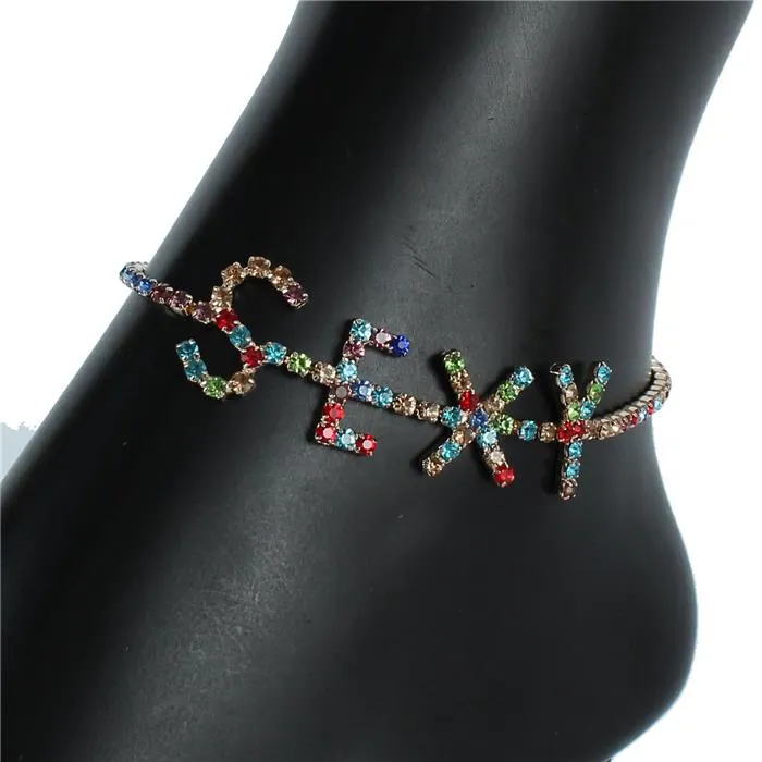 Rhinestones Sexy Anklet