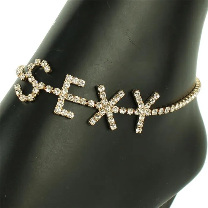 Rhinestones Sexy Anklet