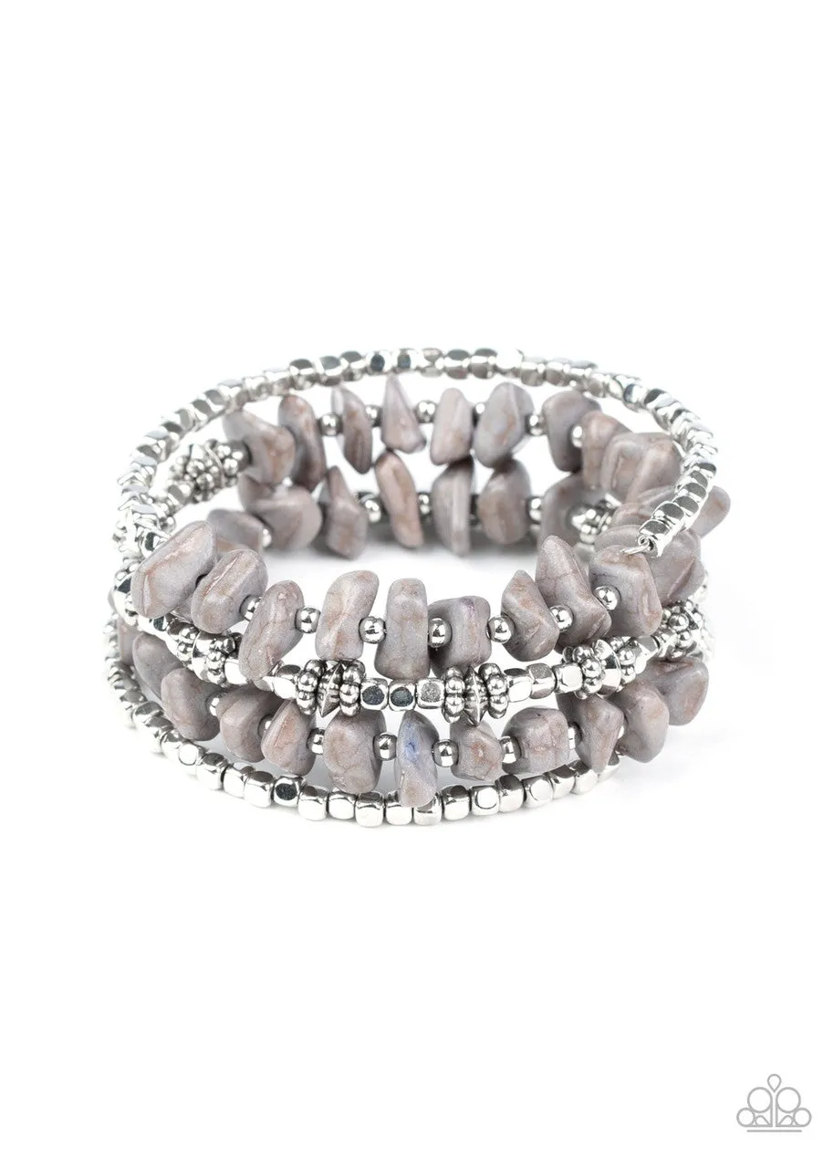 Rockin Renegade Silver Paparazzi Bracelet