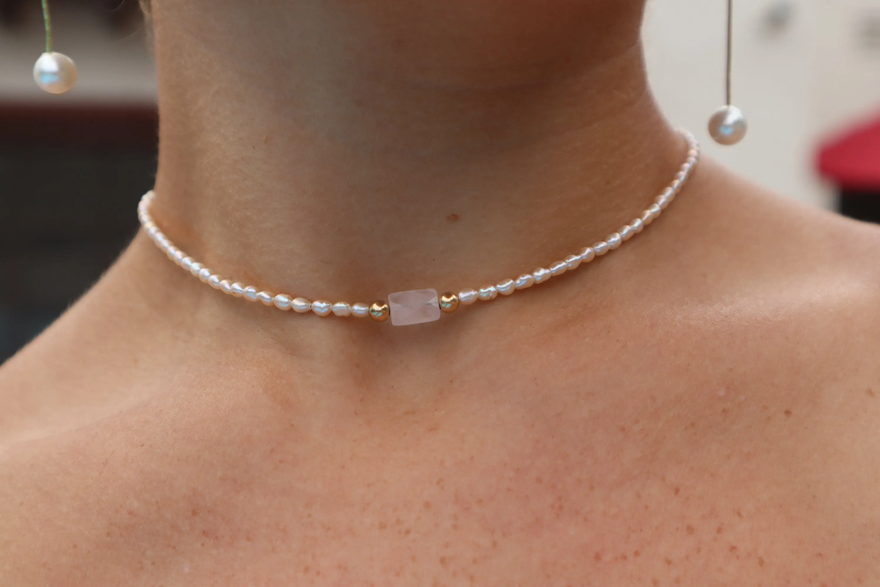 Rose Quarts on Pearl Strand