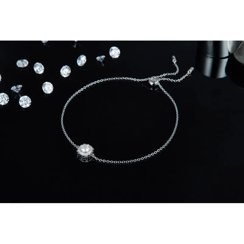 Round Moissanite Diamond Bracelet