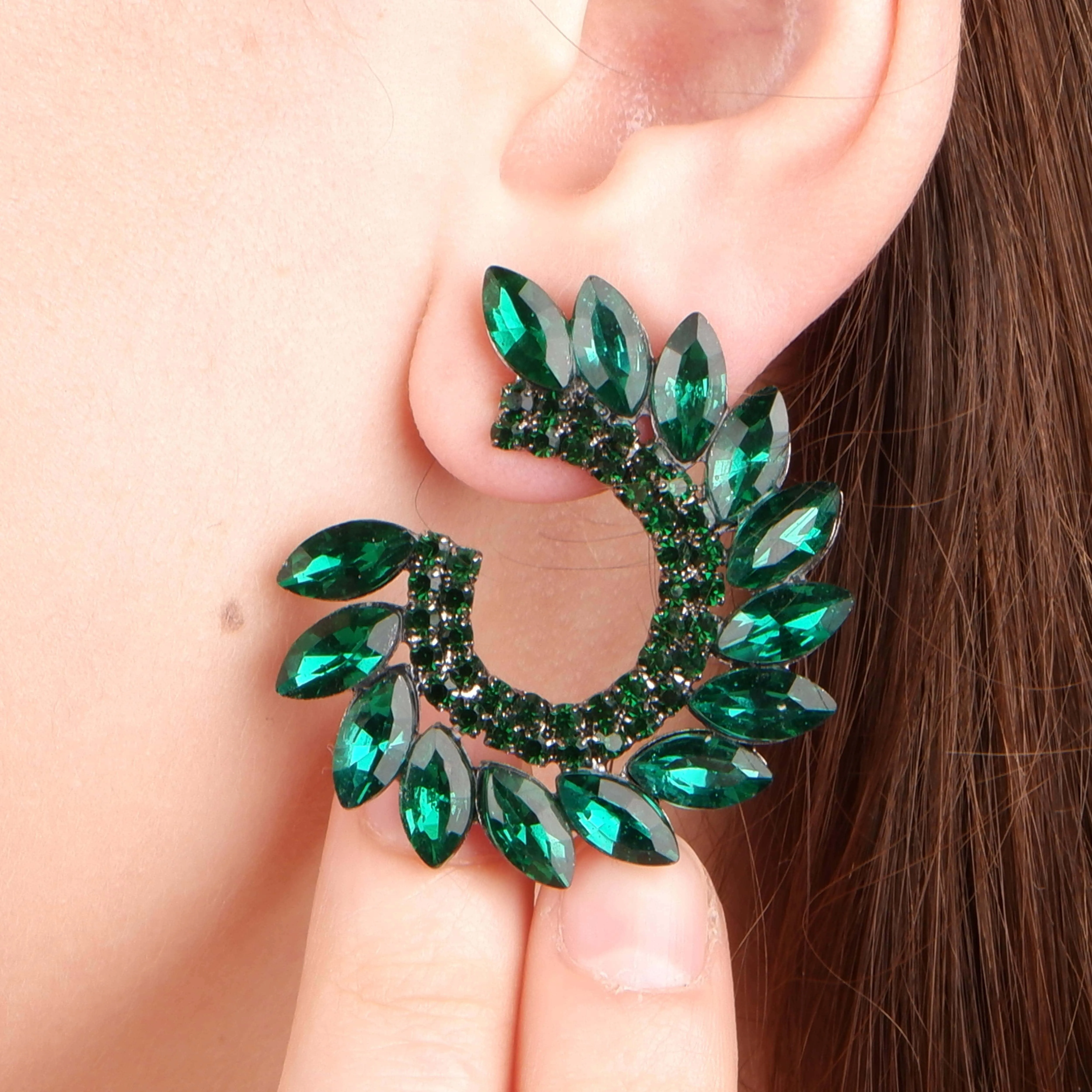 Royal Hoop Earrings for Brides