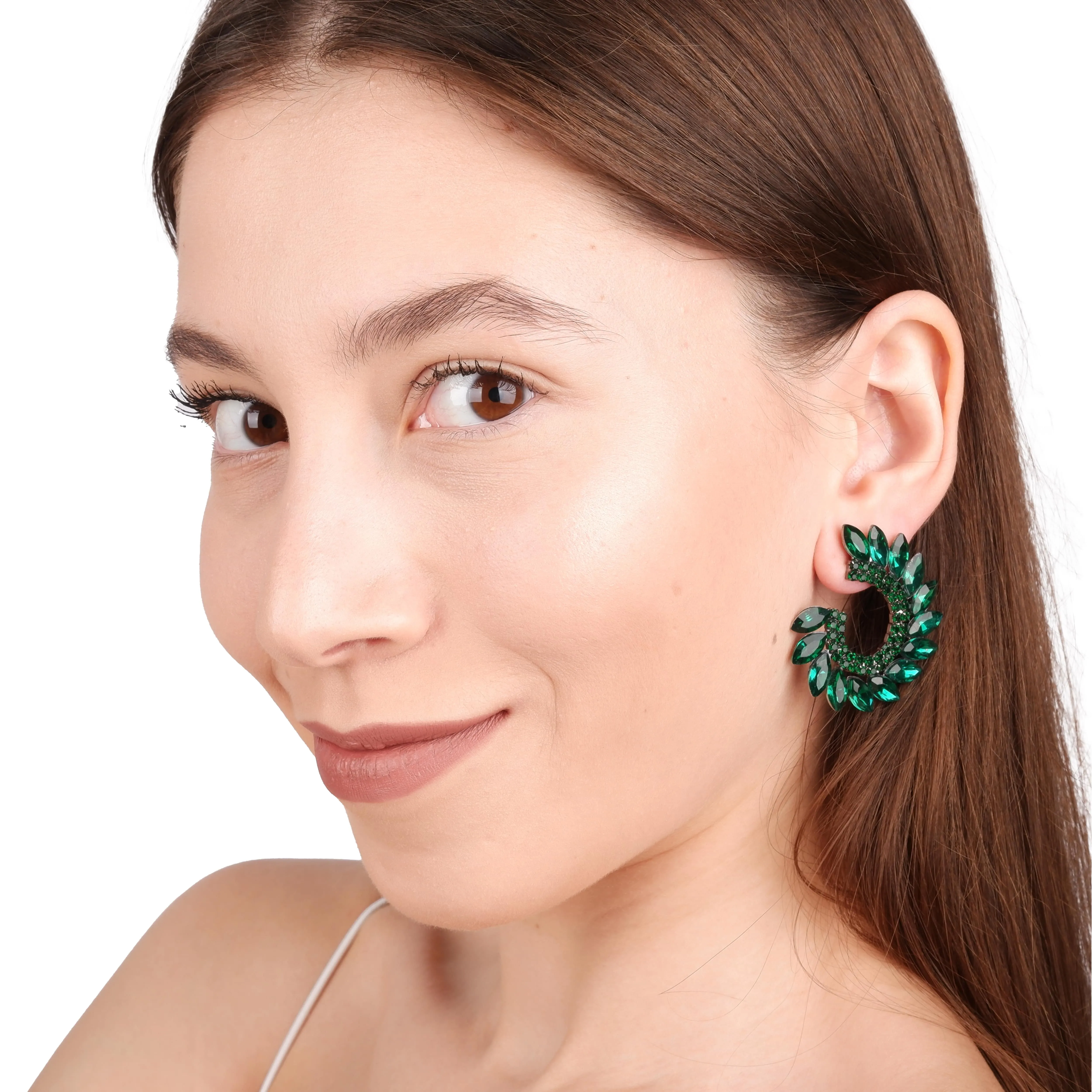 Royal Hoop Earrings for Brides