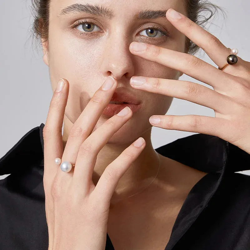 Saltwater Pearl 18K Gold Companion Pearl Ring