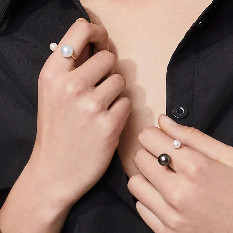 Saltwater Pearl 18K Gold Companion Pearl Ring