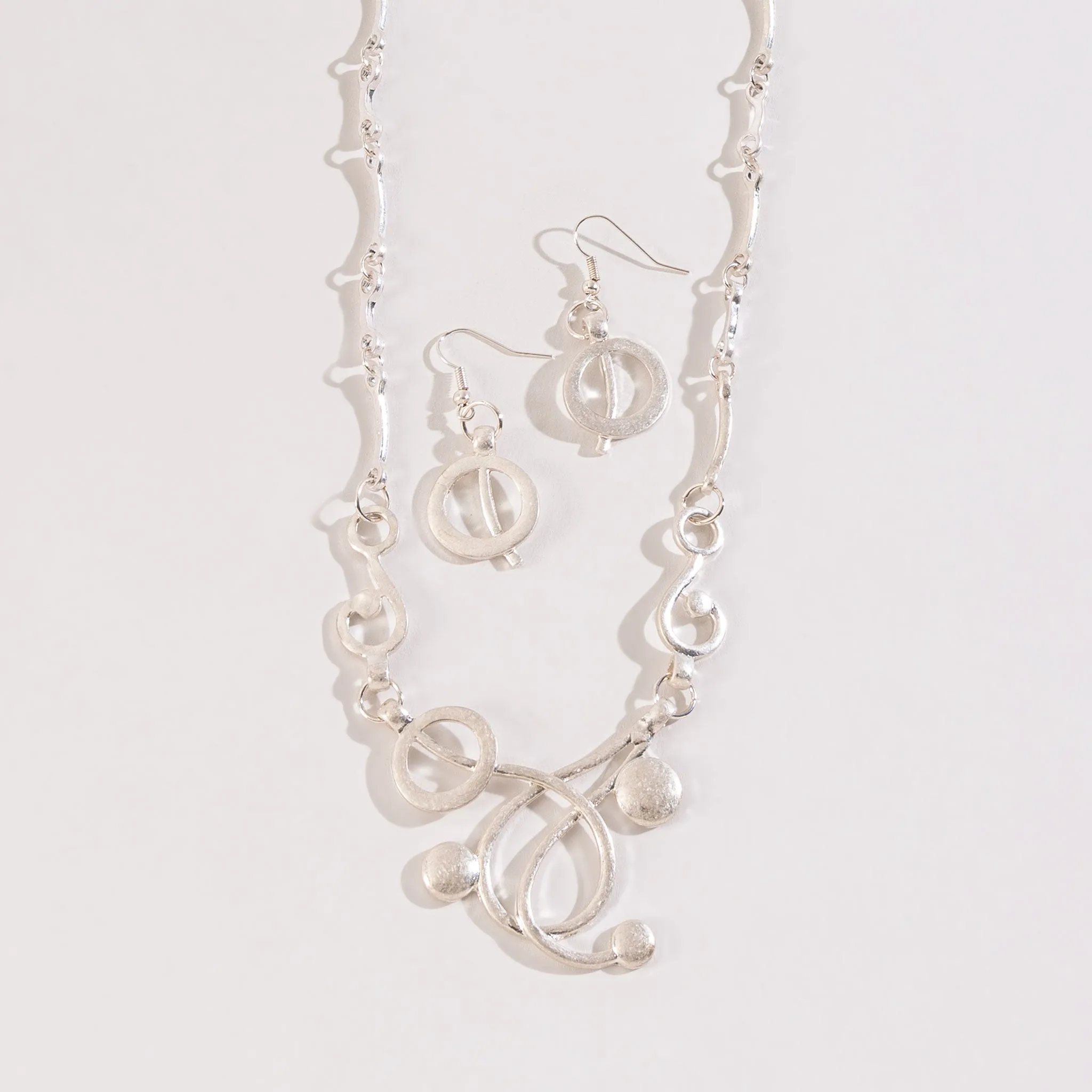 Samantha Geometric Necklace & Earring Set