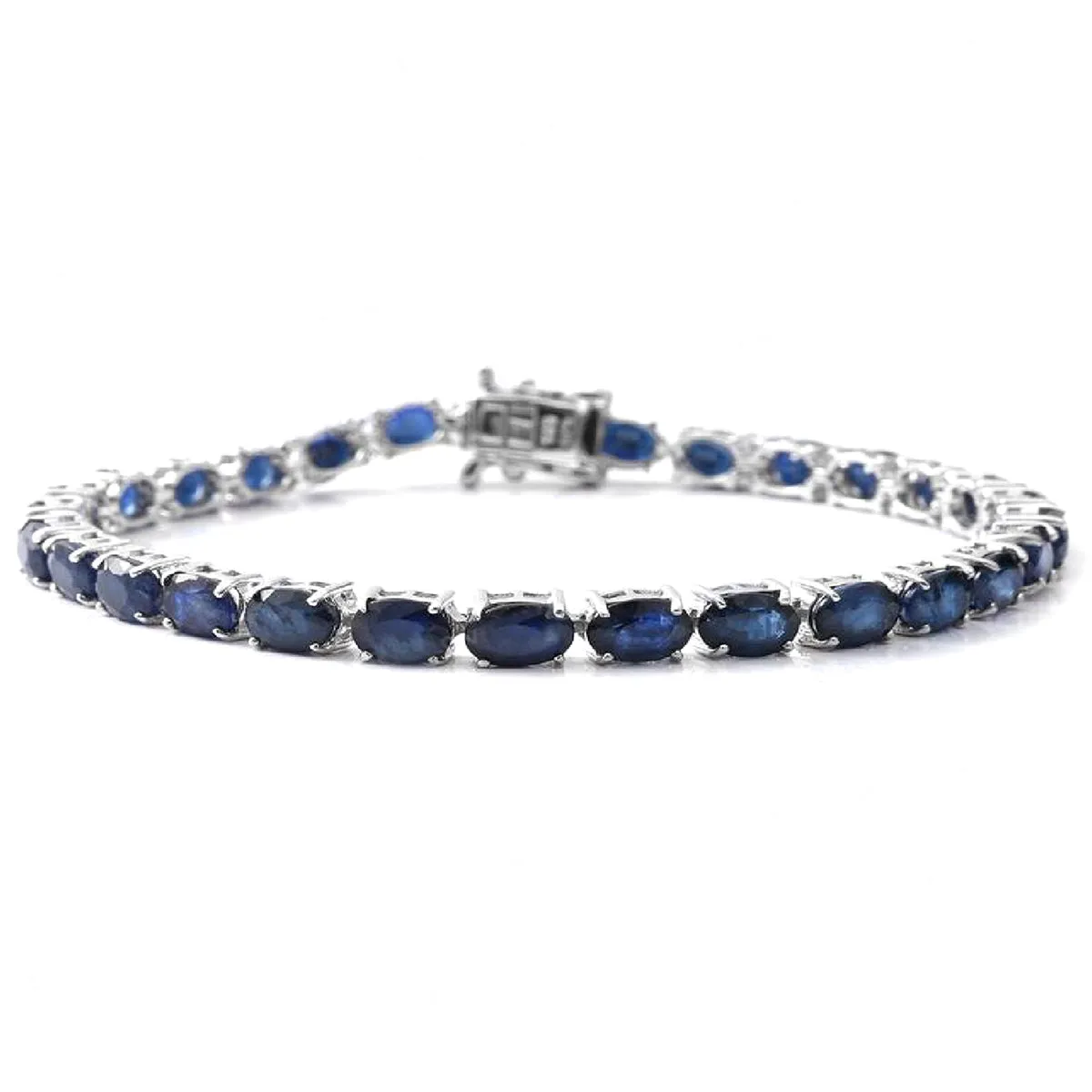 Sapphire 925 Sterling Silver Tennis Bracelet Jewelry