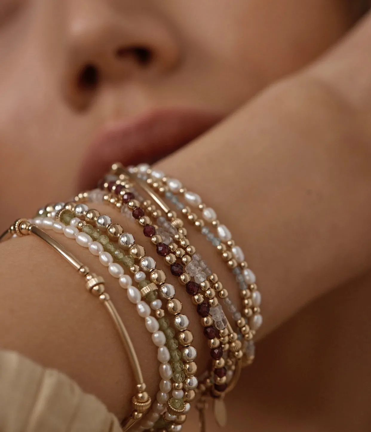 Scarlet Bracelet - Garnet