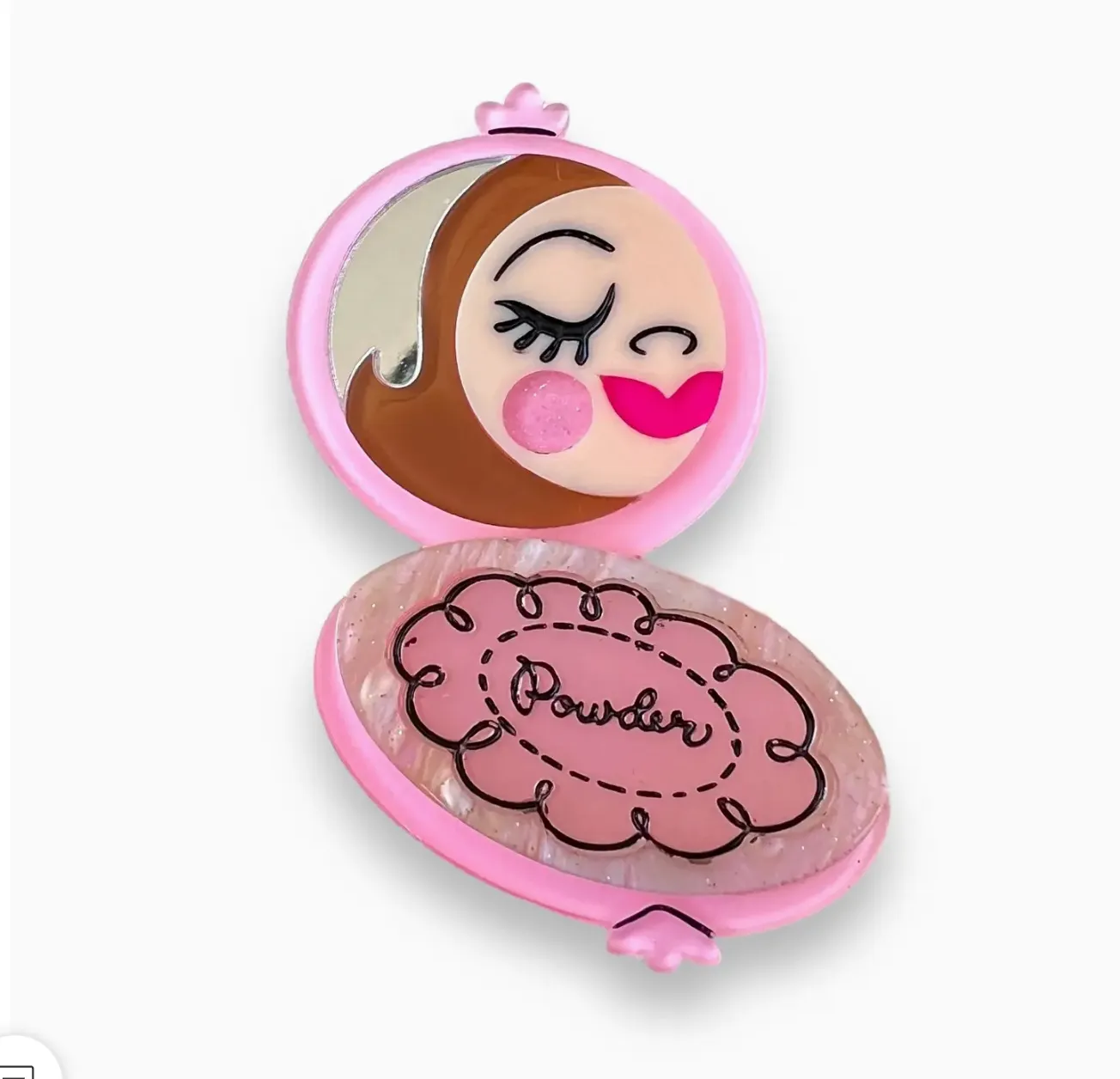 Secret Admirer Brooch By Asia Ellington X Lipstick & Chrome