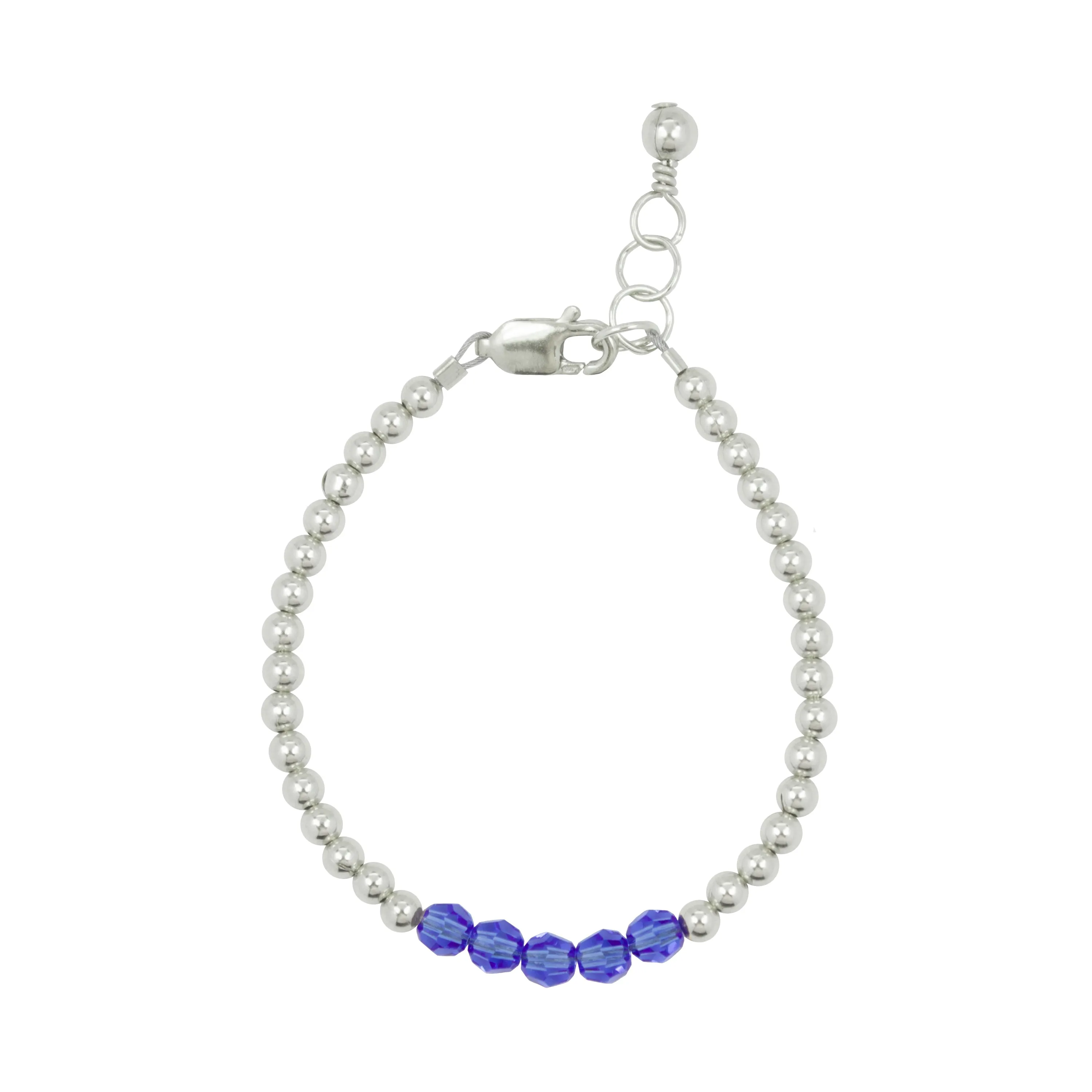 September Birthstone Bracelet (3MM   4MM beads)