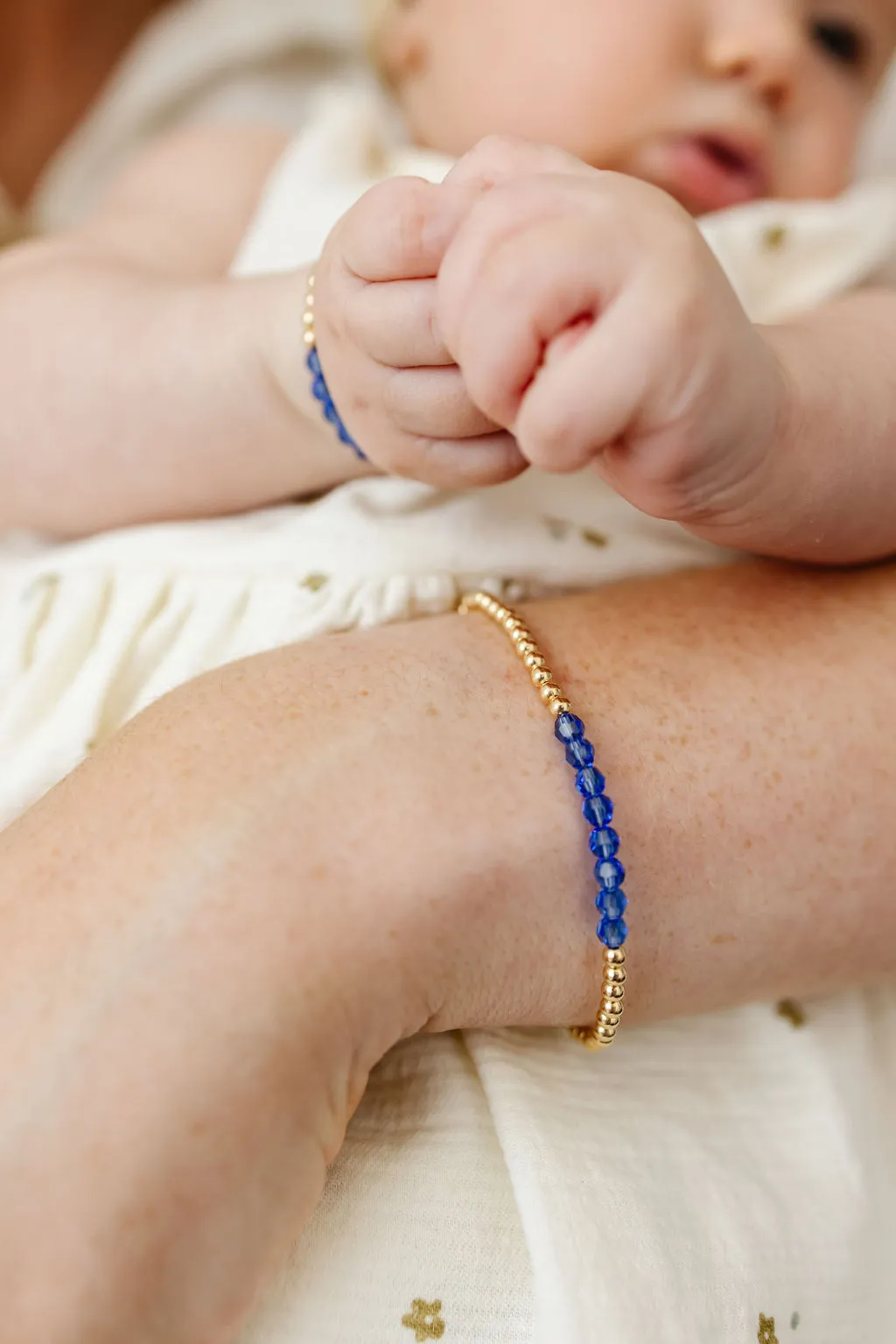 September Birthstone Bracelet (3MM   4MM beads)