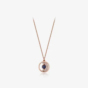 [September Birthstone] Petite D.D Gold Necklace JDRNRWS129B