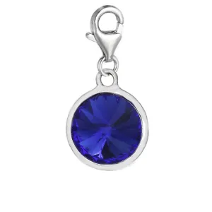 Sexy Sparkles September Clip On Birthstone Charms with Lobster Clasp Claw for Bracelets or Jewelry Making