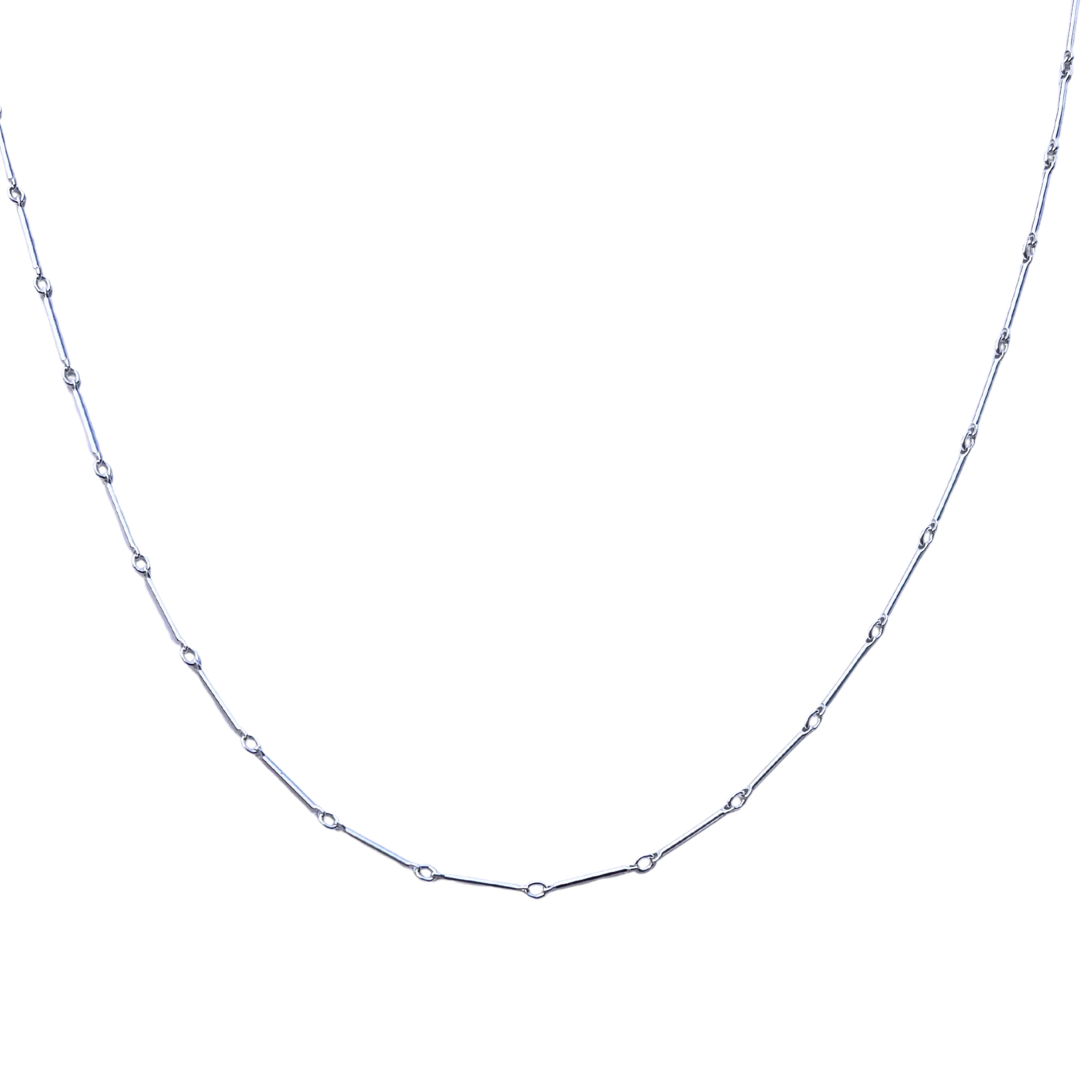 Silver Bar Layering Necklace