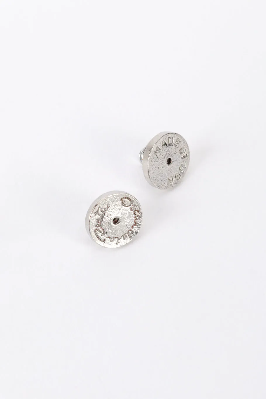 Silver Crystal Coil Hoop Earrings