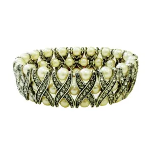SILVER PEARL BRACELET  #FW1203387 (EA8)