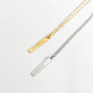 Simple Vertical Bar Necklaces