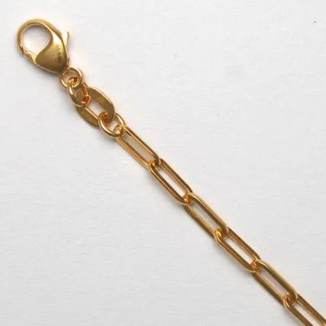 Sincerely Springer's 18k Yellow Gold 24" Paperclip Chain Necklace