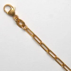 Sincerely Springer's 18k Yellow Gold 24" Paperclip Chain Necklace