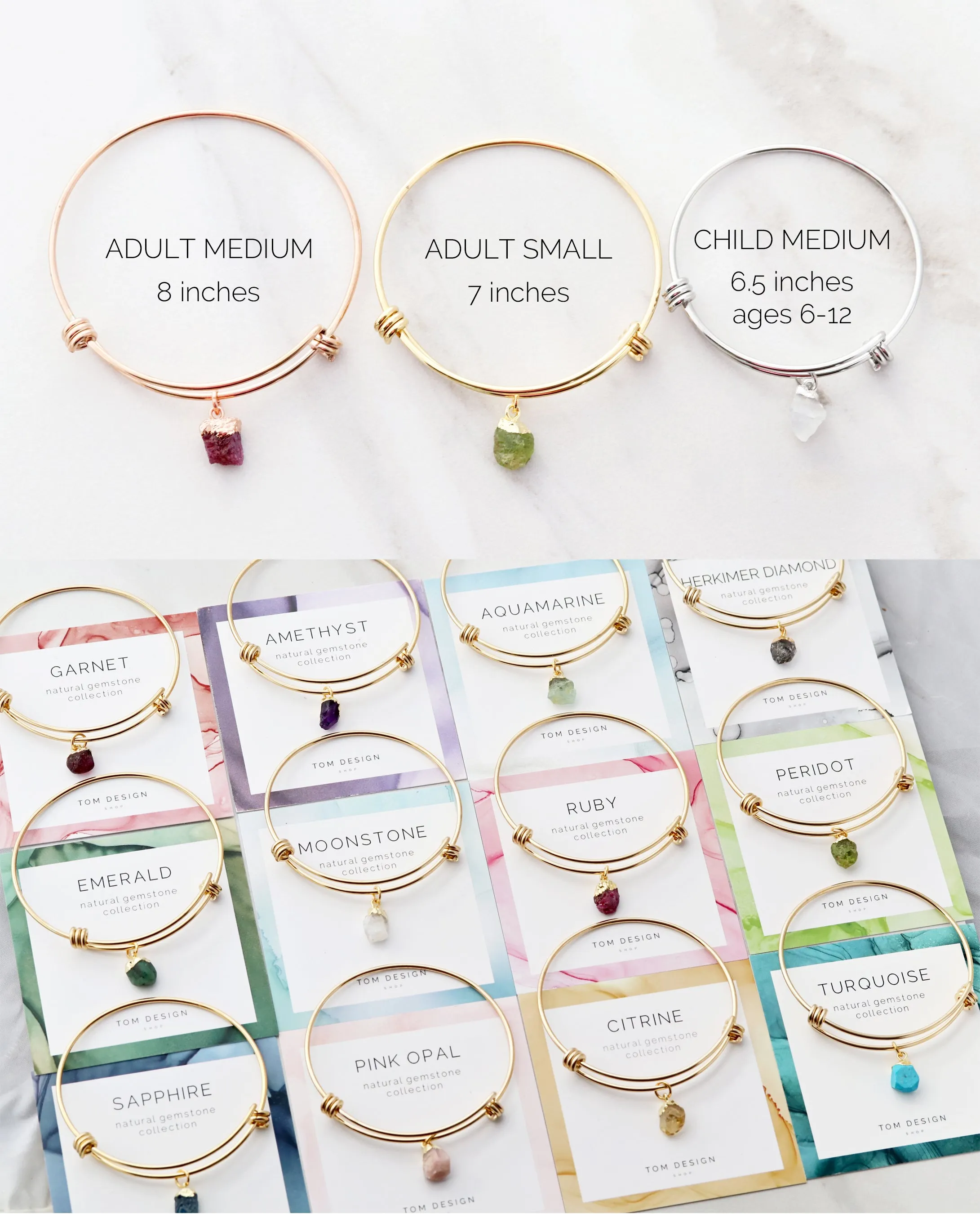 Single Gemstone Bracelet