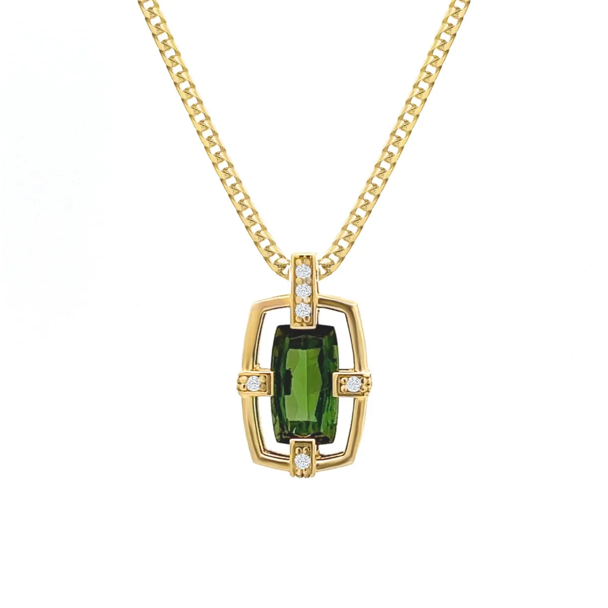 Sloane Tourmaline Cage Pendant