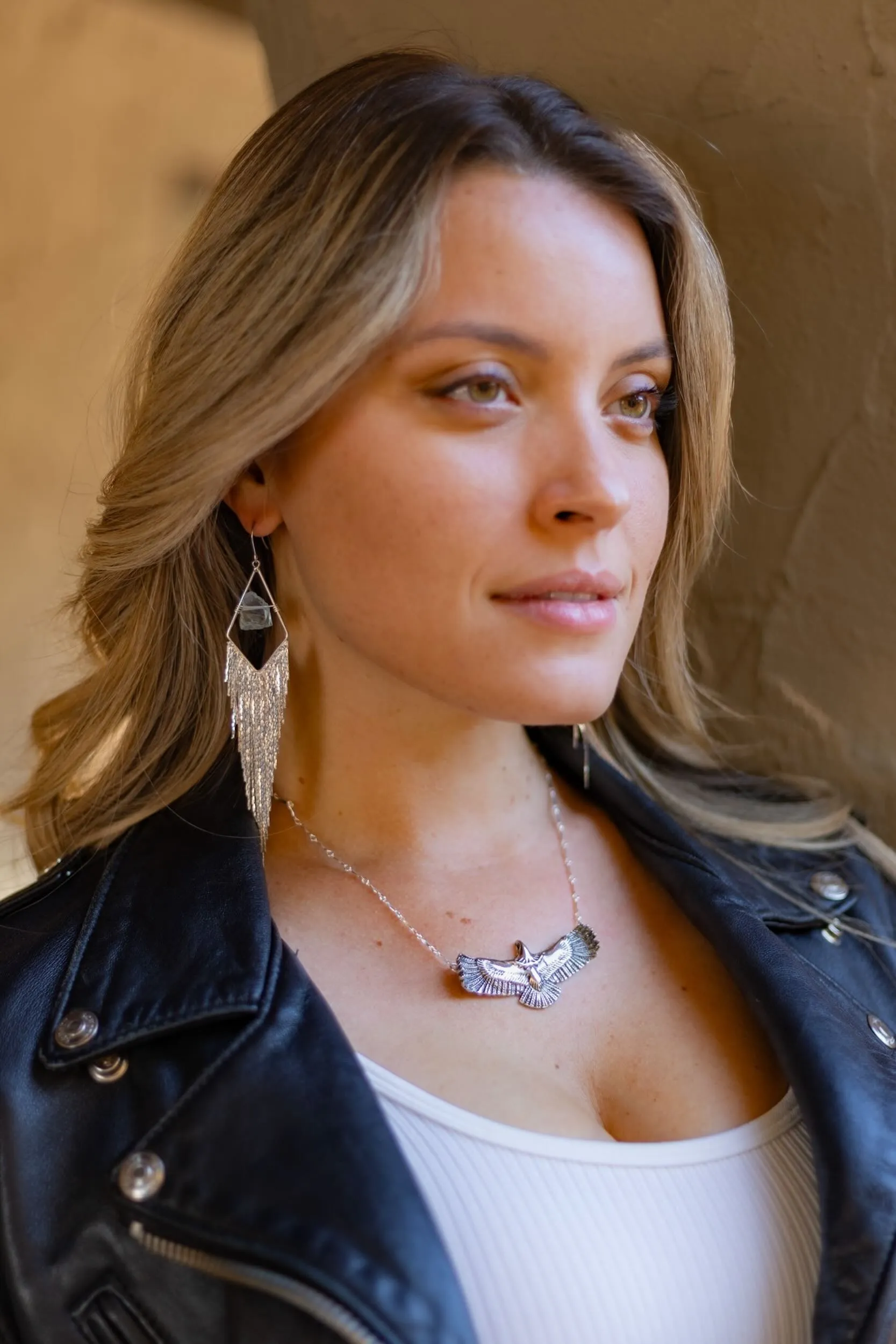 Soaring Eagle Silver Necklace
