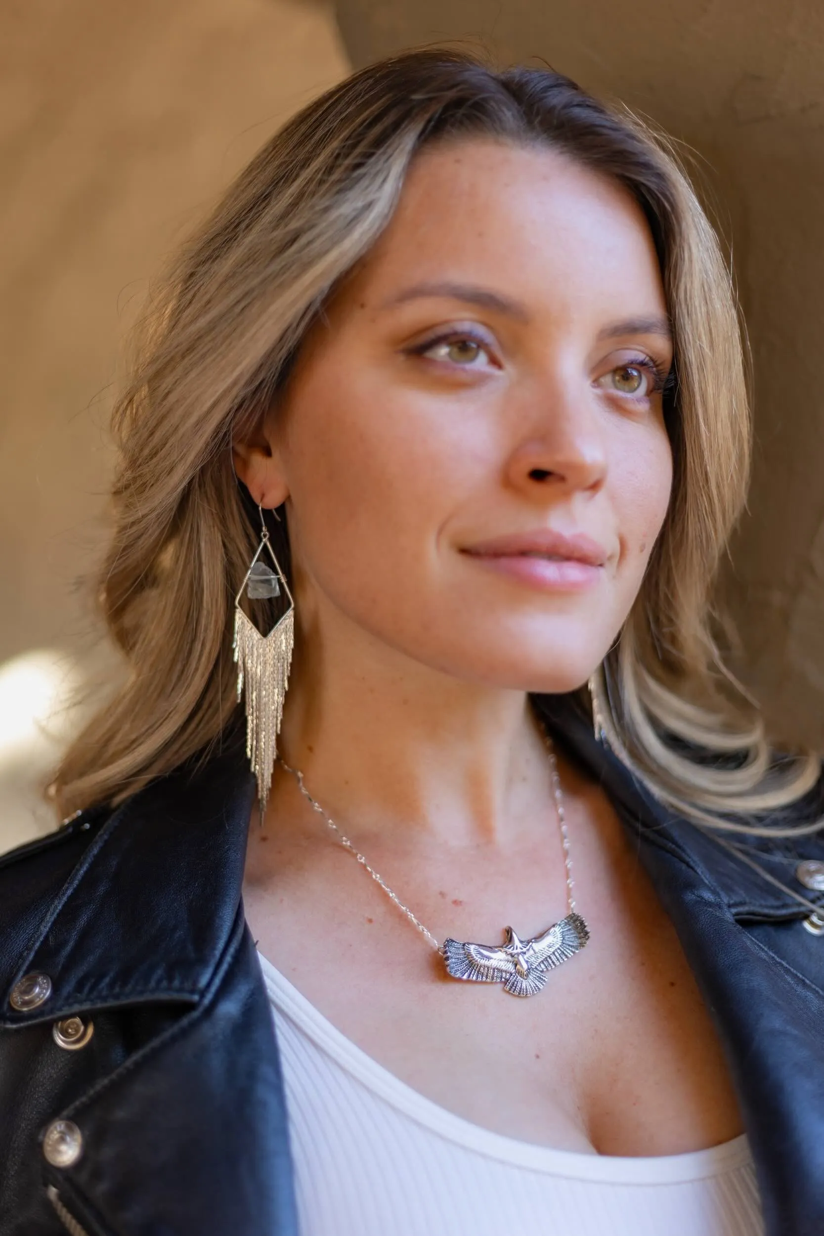 Soaring Eagle Silver Necklace