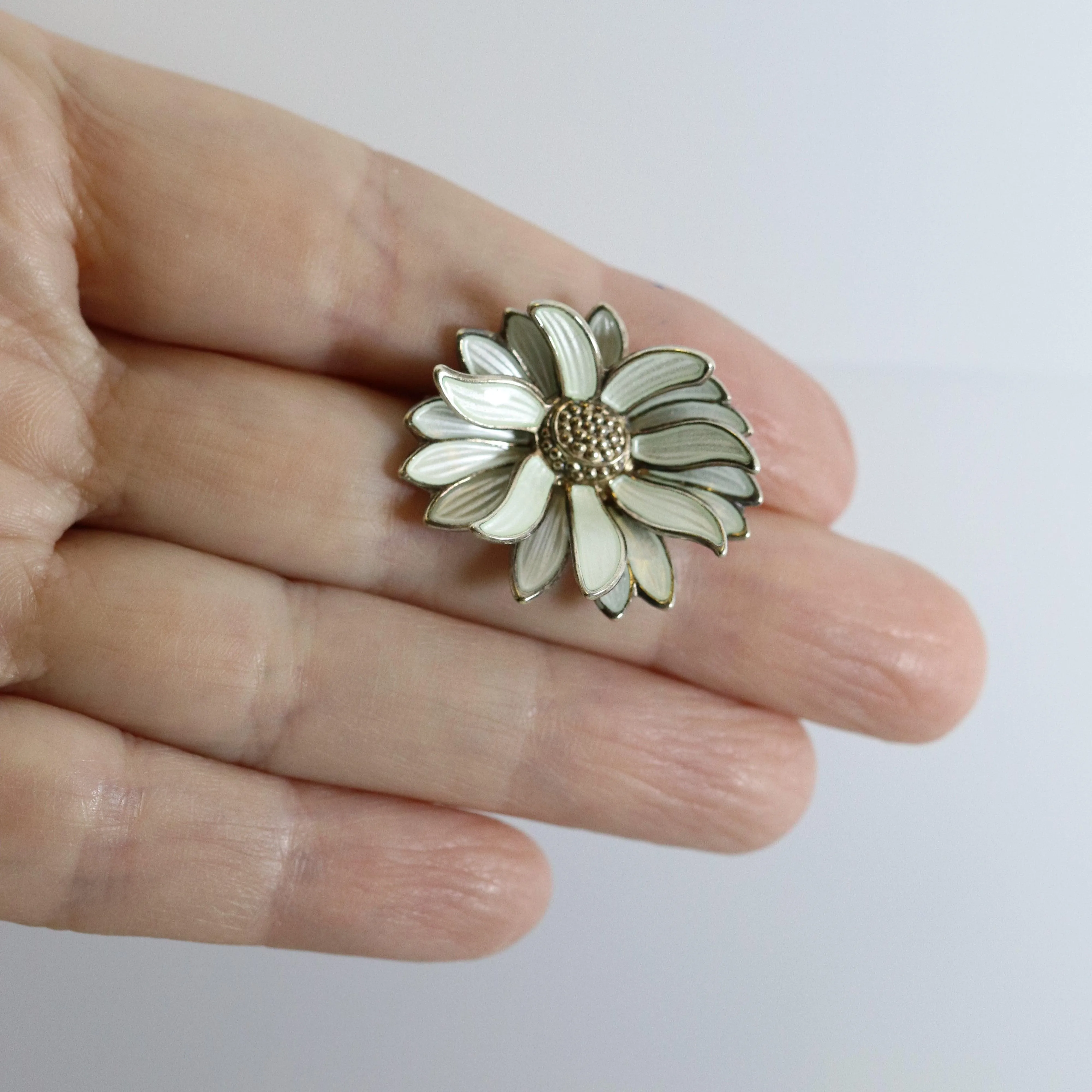 SOLD OUT: ESTATE DAVID ANDERSEN FLORAL ENAMEL PIN