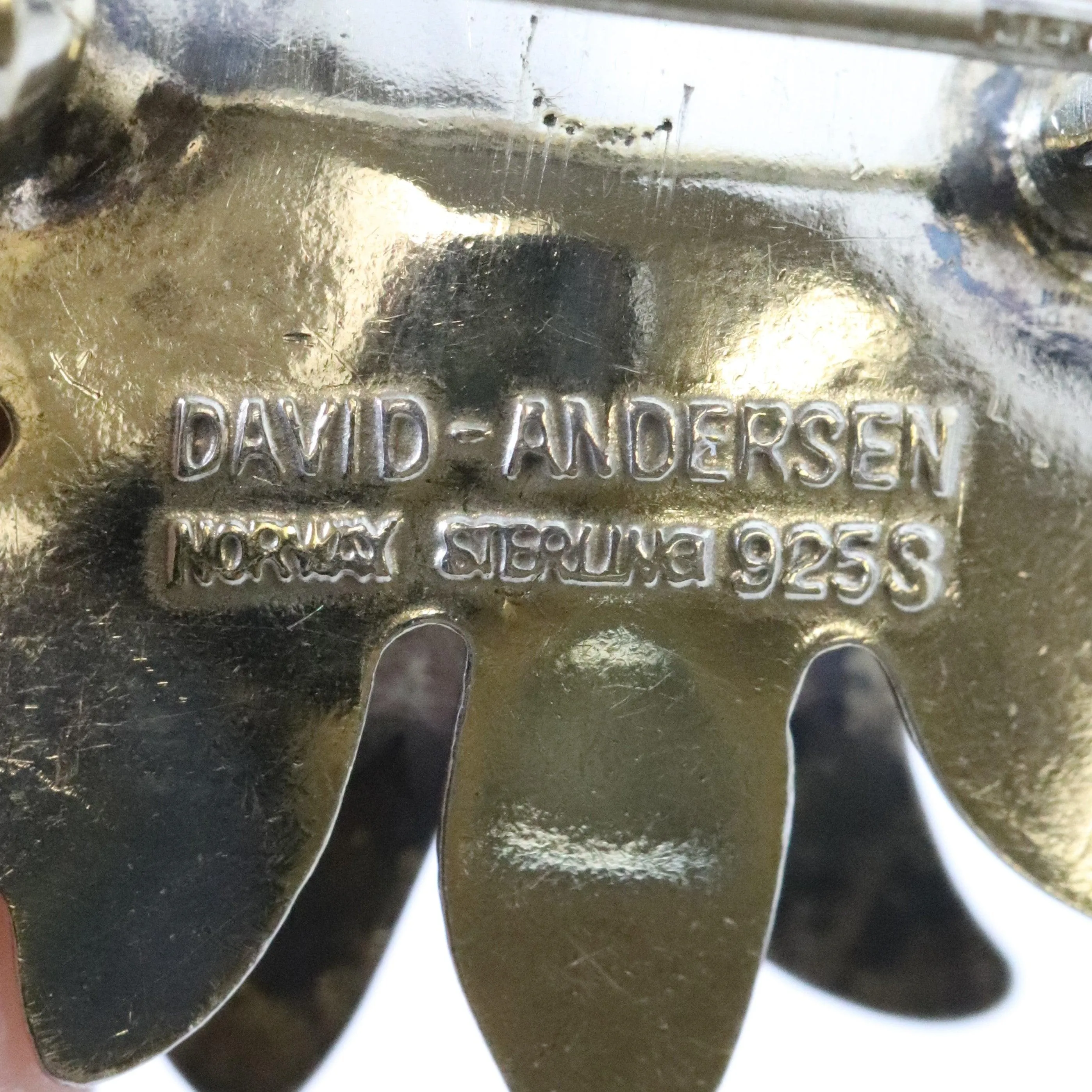 SOLD OUT: ESTATE DAVID ANDERSEN FLORAL ENAMEL PIN