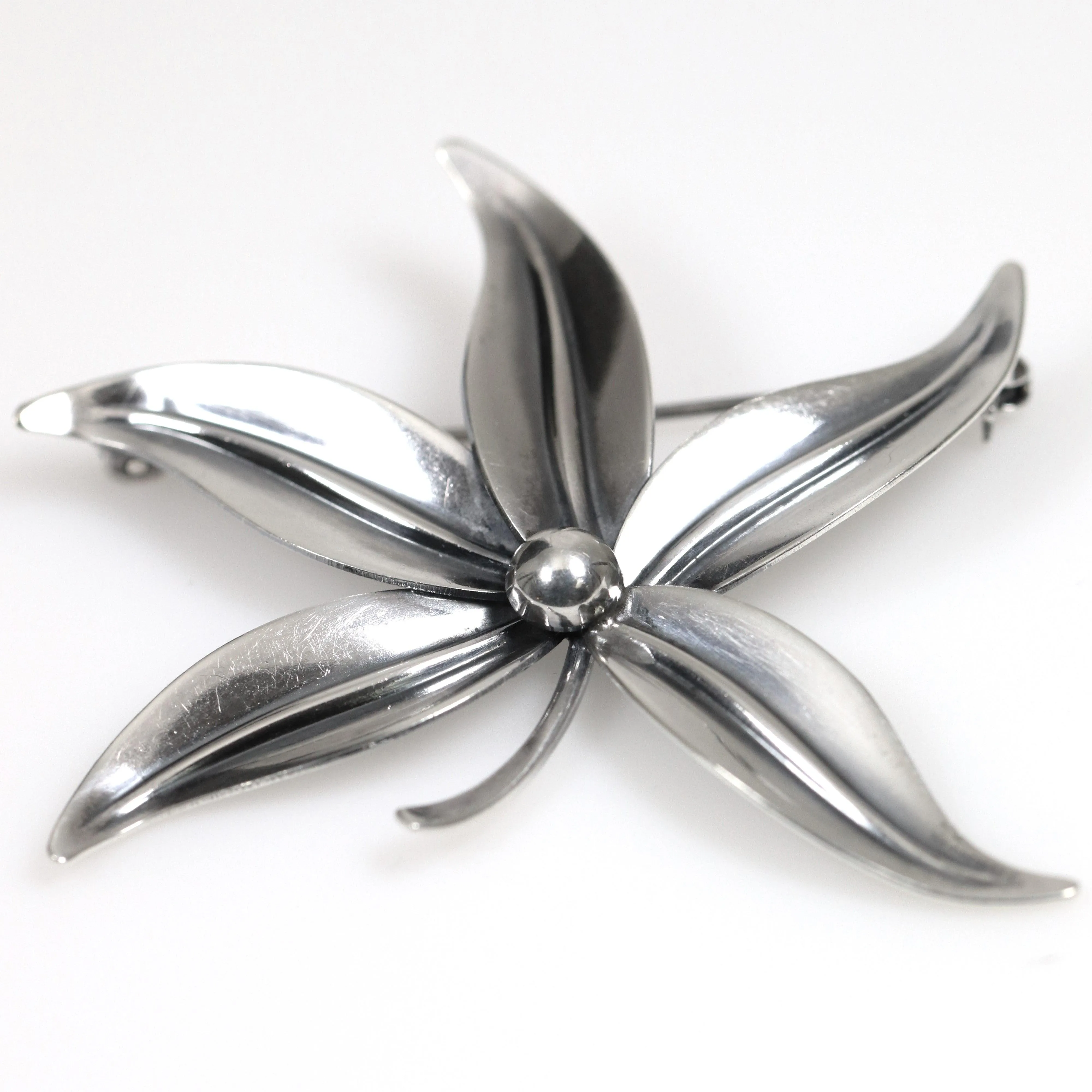 SOLD OUT: Vintage NE From Sterling Silver Jewelry | Danish Floral Brooch