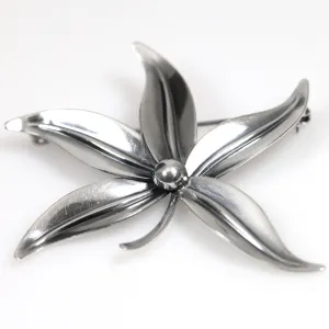 SOLD OUT: Vintage NE From Sterling Silver Jewelry | Danish Floral Brooch