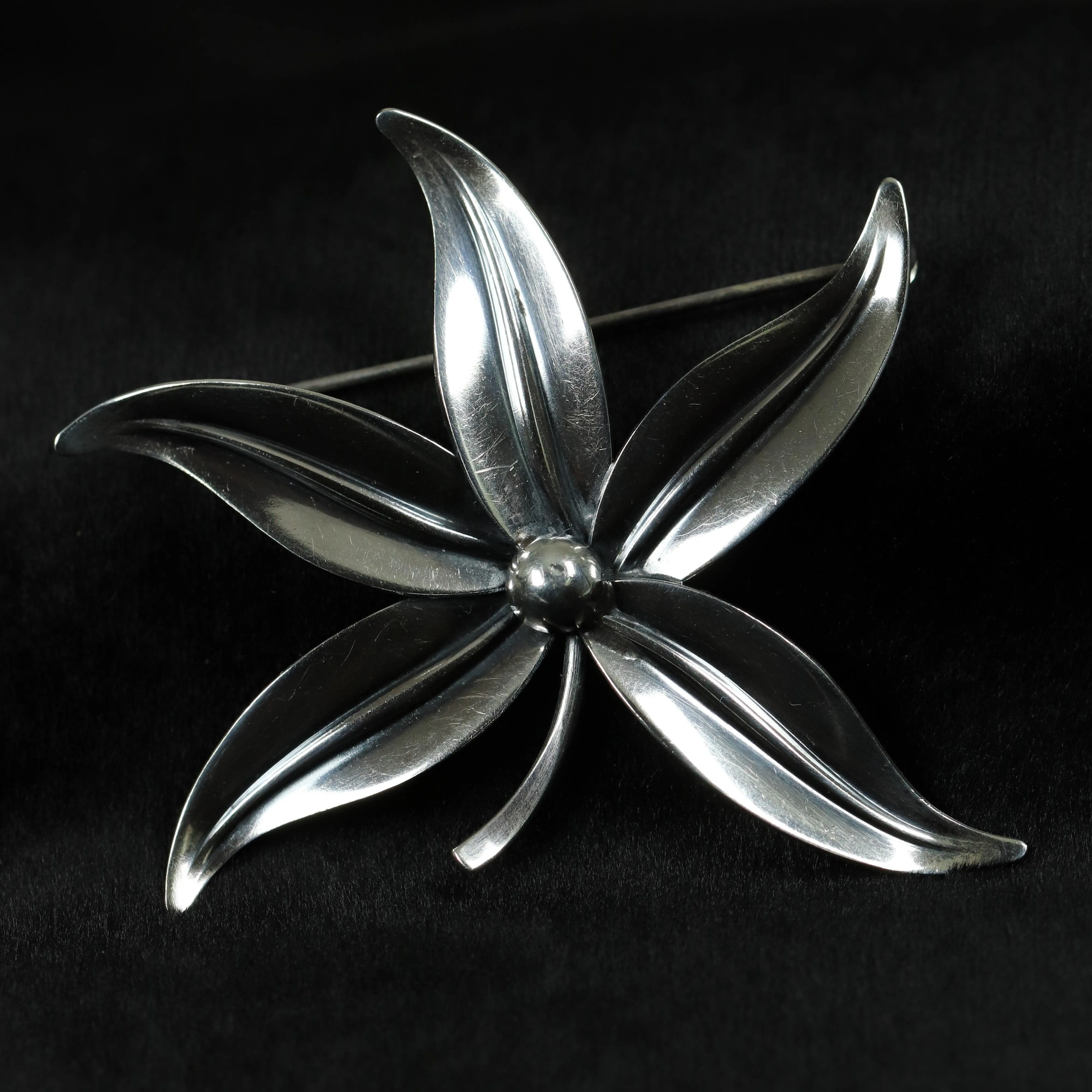 SOLD OUT: Vintage NE From Sterling Silver Jewelry | Danish Floral Brooch