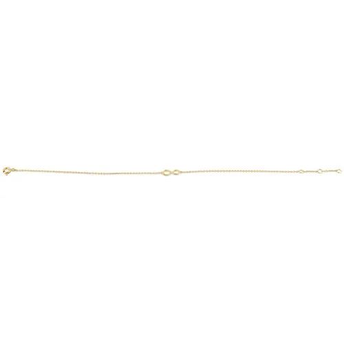 Solid 14K Yellow Gold Infinity Bracelet