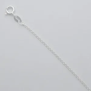 Springer's Collection Sterling Silver 1.3mm Round Cable Link Chain - 20"