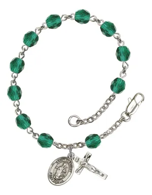 St. Clement Custom Birthstone Rosary Bracelet