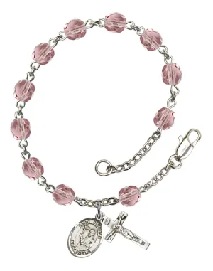 St. Dunstan Custom Birthstone Rosary Bracelet
