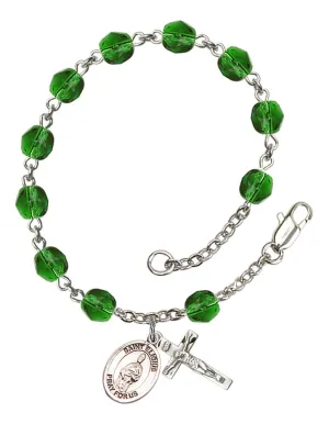 St. Eligius Custom Birthstone Rosary Bracelet