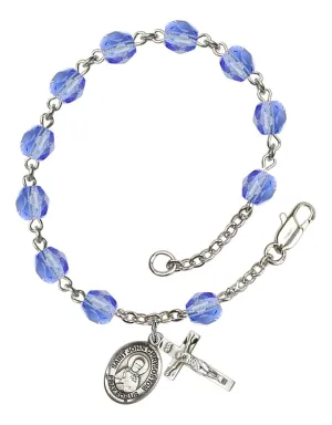 St. John Chrysostom Custom Birthstone Rosary Bracelet