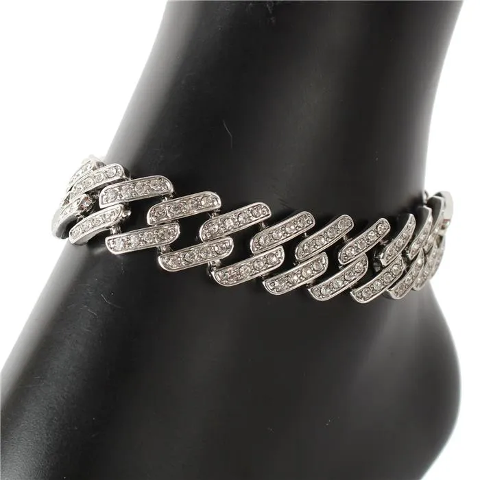 Stones Square Chain Anklet