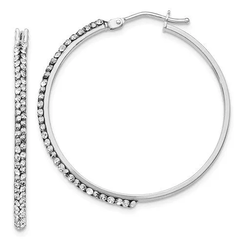 Swarovski Hinged Hoop Earrings