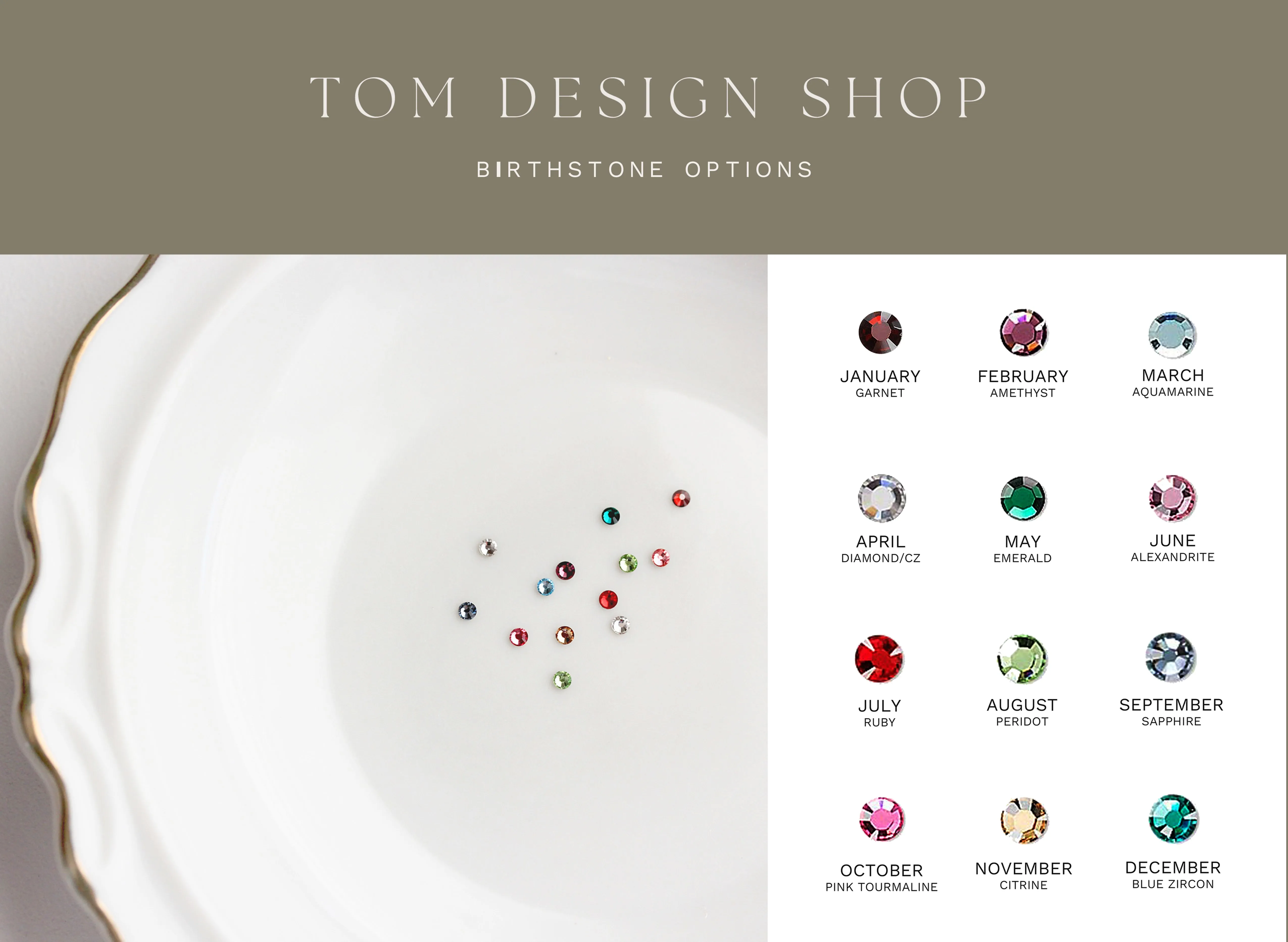 Swing Top Birthstone Bangle Bracelet