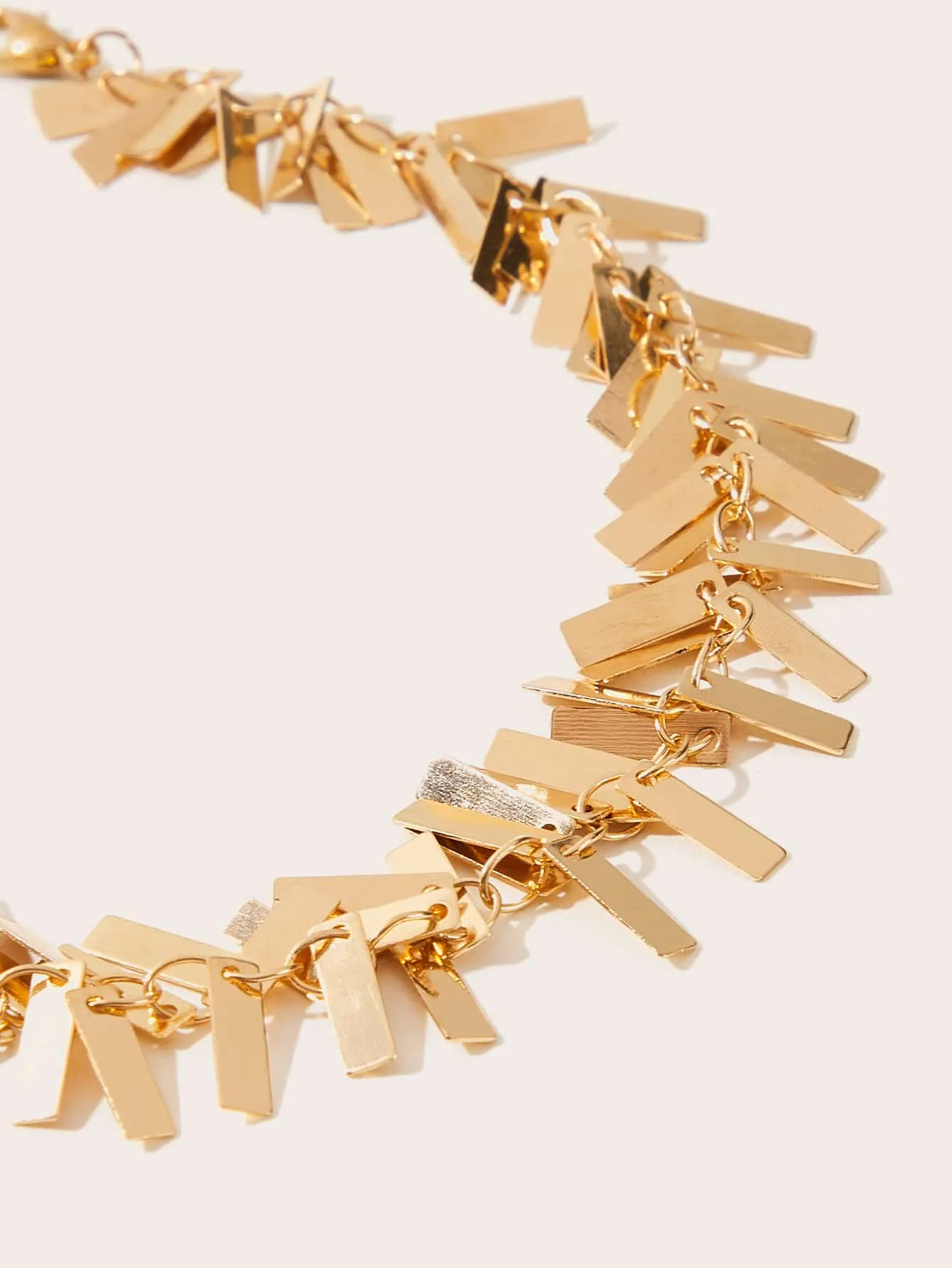 Tassel Metallic Strip Decor Anklet 1pc - FD ⚡