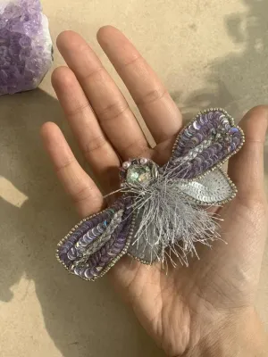 the buzzing violet brooch