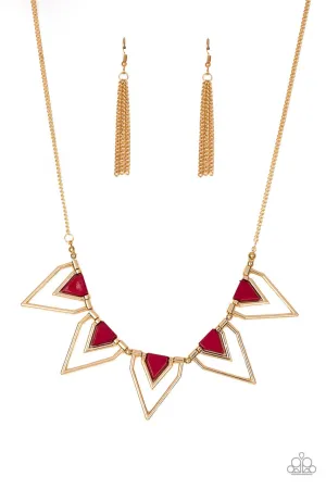 The Pack Leader Red Paparazzi Necklace