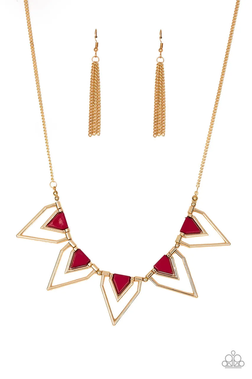 The Pack Leader Red Paparazzi Necklace