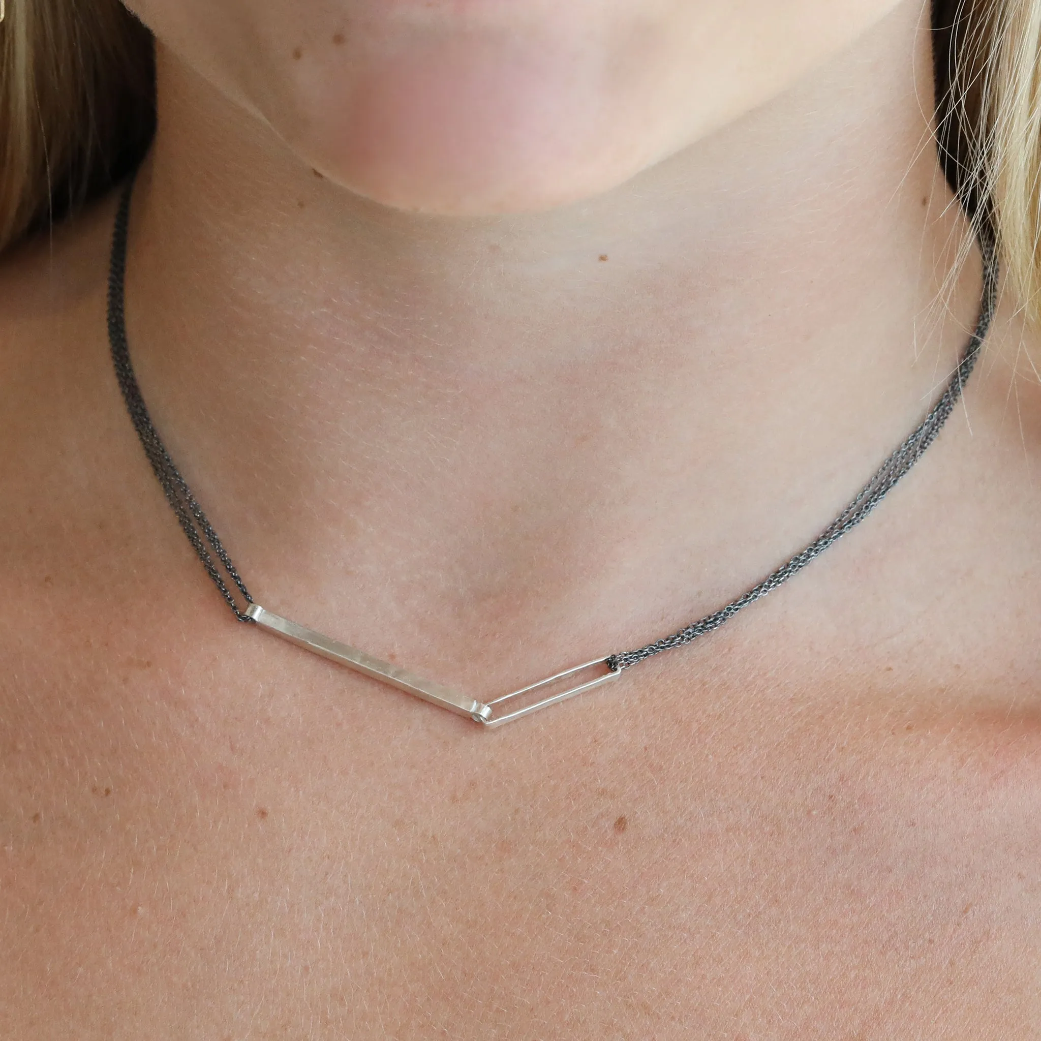 The "Jesse" Oxidized Sterling Silver Necklace