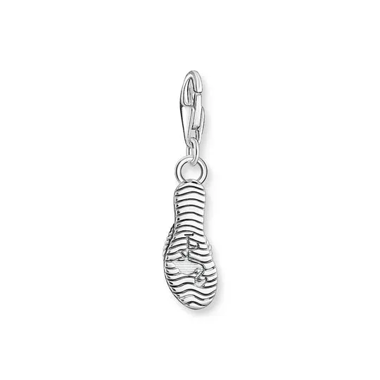 Thomas Sabo Charmista Pendant Flip Flop With Colourful Stones Silver