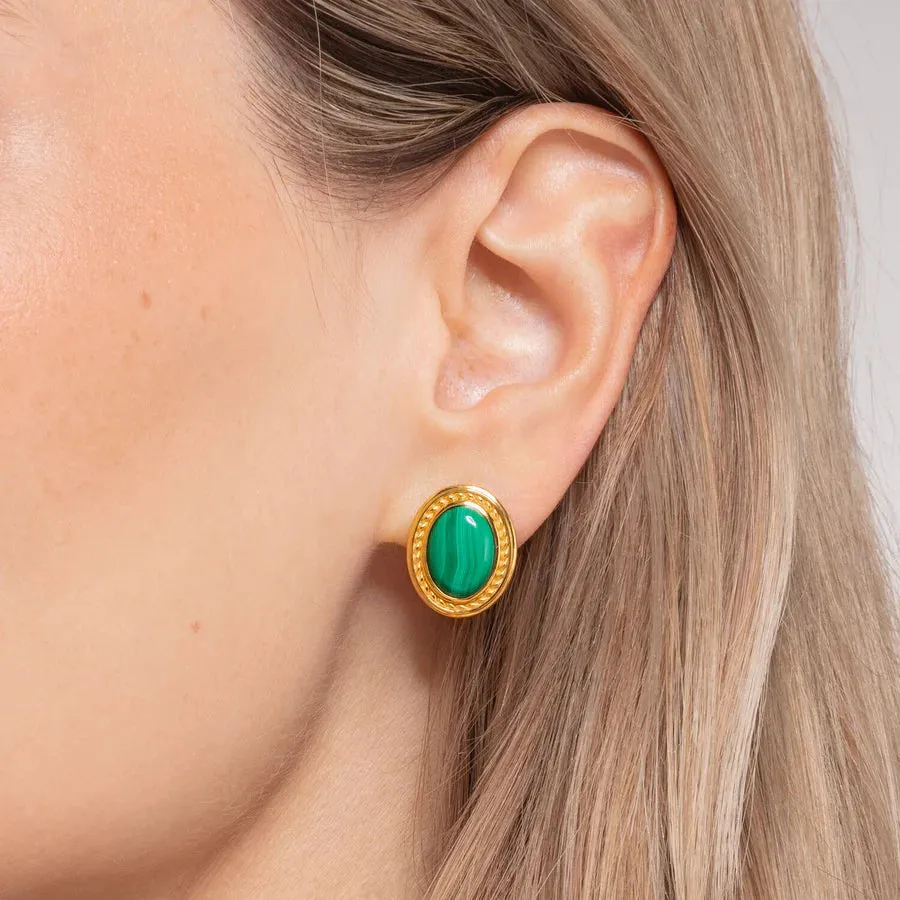 Thomas Sabo Ear Studs Green Stone TH2122Y