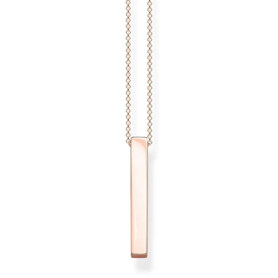 Thomas Sabo Rose-gold Cuboid Necklace