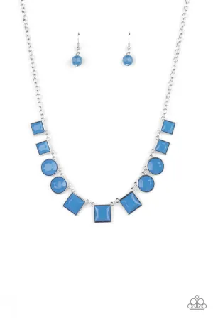 Tic Tac TREND Blue Paparazzi Necklace